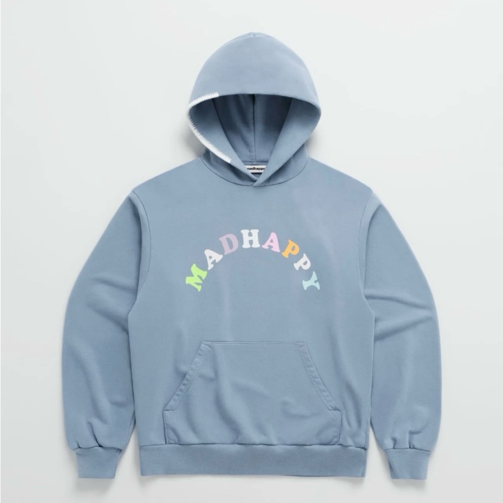 Madhappy Pastel French Terry Hoodie in Frost (Light Blue)